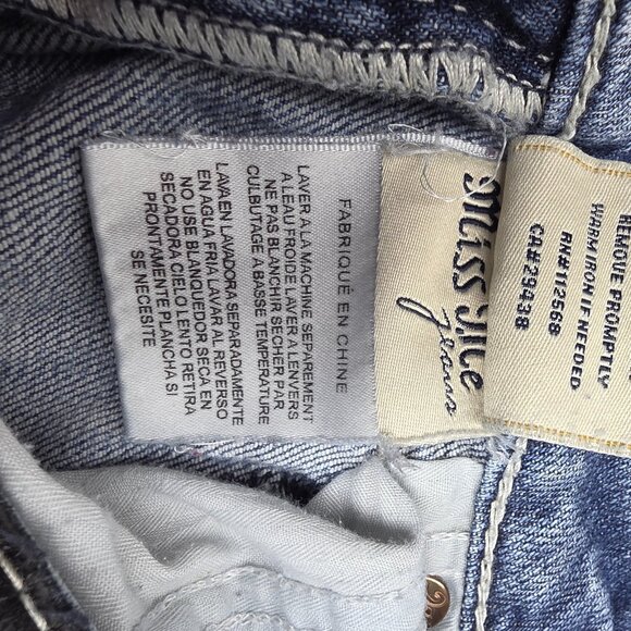 Miss Me Jeans Womens 28 Light Wash Bootcut Embroidered Back Distressed JE1205BL - Picture 13 of 16